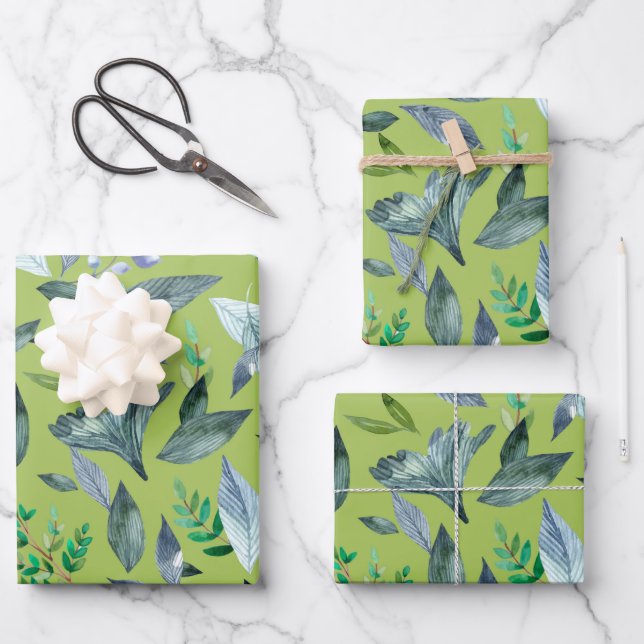 Wasserfarbengefallene Blätter 6 (Vorderseite)