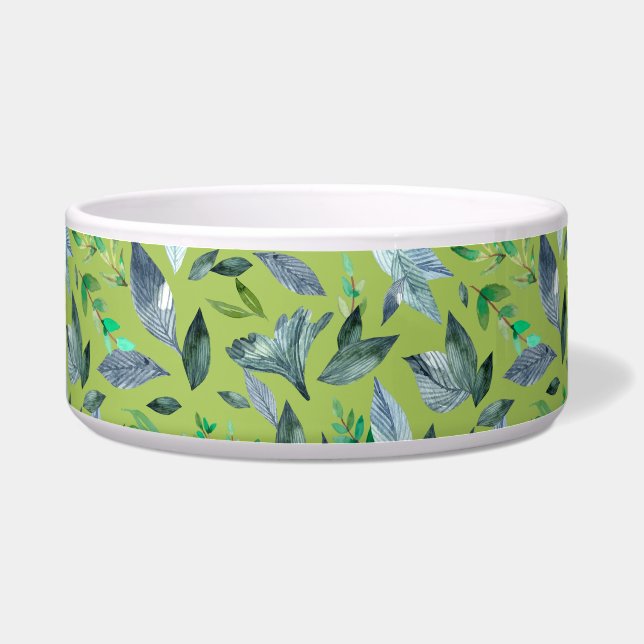 Wasserfarbengefallene Blätter 6 Napf (Vorderseite)