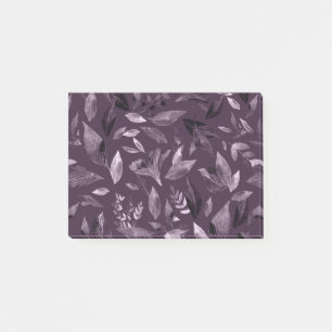 Wasserfarbengefallene Blätter 7 Post-it Klebezettel