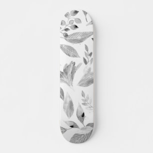 Wasserfarbengefallene Blätter 8 Skateboard