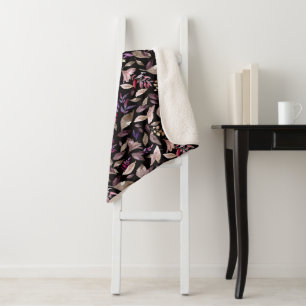 Wasserfarbengefallene Blätter Sherpadecke