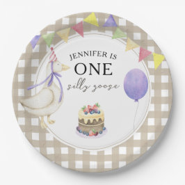 Wasserfarbengel 1. Geburtstag Pappteller