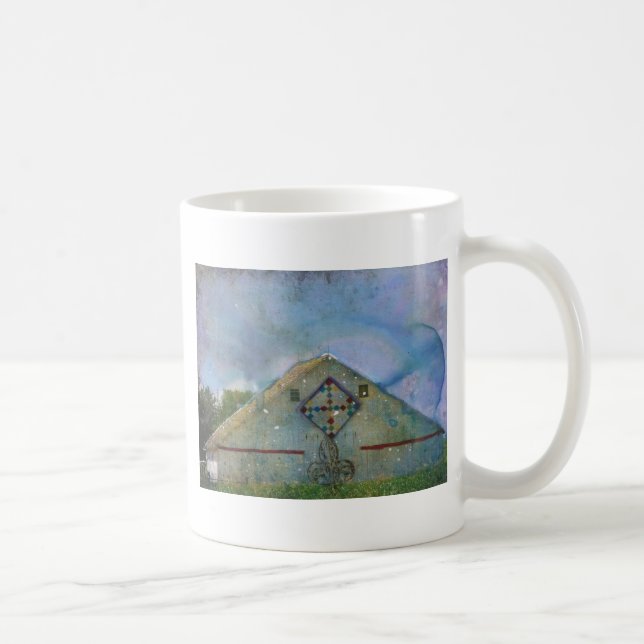 Wasserfarbengeplattierter Stall Tasse (Rechts)