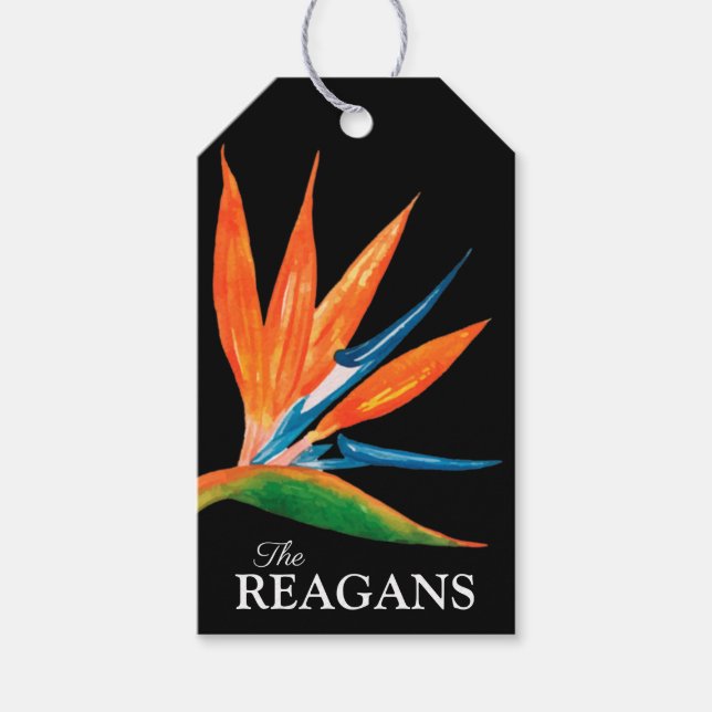 Wasserfarbengezwitscher des Paradieses Gefallen Be Geschenkanhänger (Vorderseite)