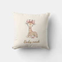 Wasserfarbengiraffe-Babydecke mit individuellem Na