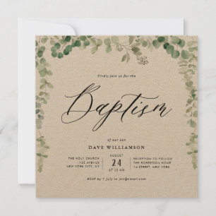 Wasserfarbengrün Einladung