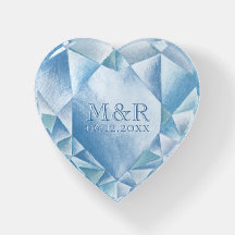 Wasserfarbenherz Diamond 60. Ehejubiläum