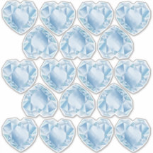 Wasserfarbenherz Diamonds Niedlich Pastel Blue Wed