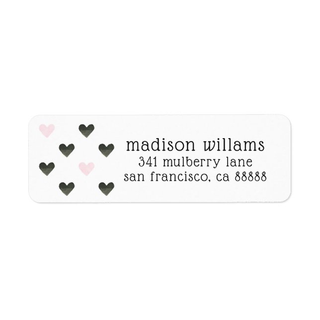 Wasserfarbenherzen | Girl-Power-Muster I (Vorne)