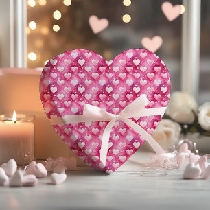 Wasserfarbenherzen verzaubern   Polka Dots Muster Geschenkpapier