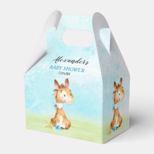 Wasserfarbenjunge Pferdeschwulstdusche Geschenkschachtel