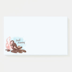 Wasserfarbenkaffee Post-it Klebezettel