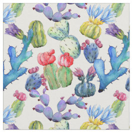 Wasserfarbenkakteen Stoff