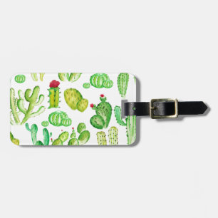 Wasserfarbenkakti Gepäckanhänger