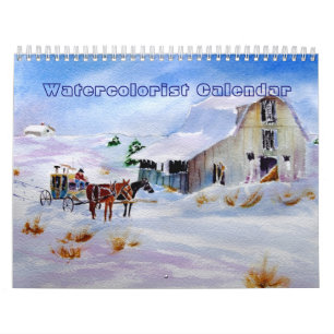 Wasserfarbenkalender Kalender