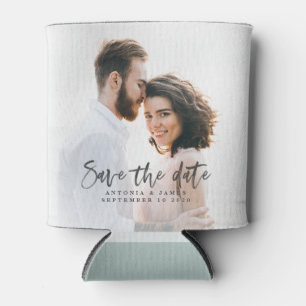 Wasserfarbenkalligrafie Save the Date Dosenkühler