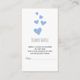 Wasserfarbenkarte Herzklopfen für Boy-Windeln Begleitkarte