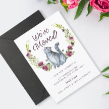 Wasserfarbenkatze Wir haben die Ankündigung versch