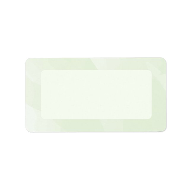 Wasserfarbenkennzeichnung, Minzgrün Adressaufkleber (Vorne)