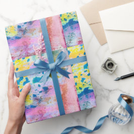 Wasserfarbenkollektoren Scheckspender Geschenkpapier