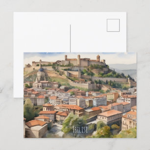 Wasserfarbenkunst Tiflis Postkarte