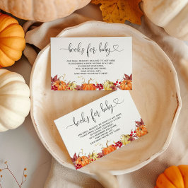 Wasserfarbenkürbbücher für Babytickets Begleitkarte