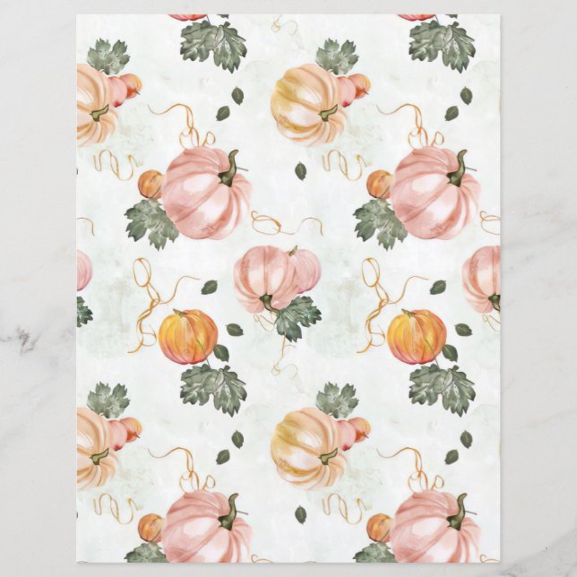 Wasserfarbenkürbellapier (Vorderseite)