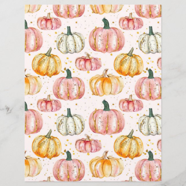 Wasserfarbenkürbellapier (Vorderseite)