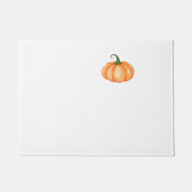 Wasserfarbenkürbis - Herbst- und Halloween-Design  Fußmatte (Vorderseite)