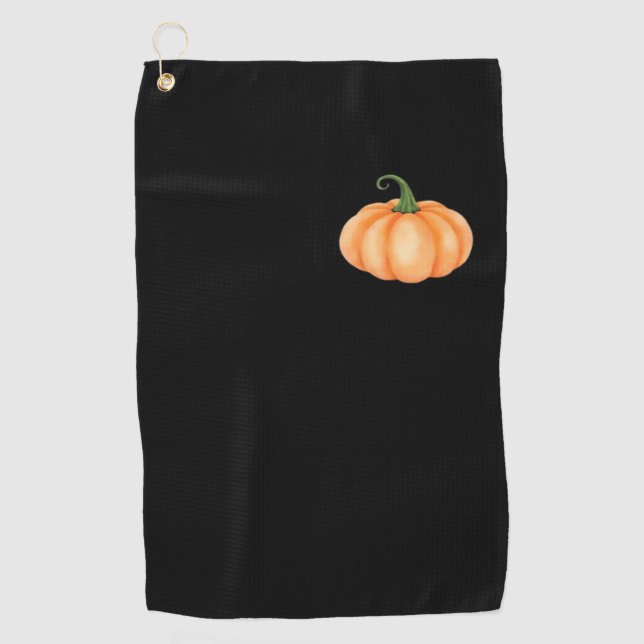 Wasserfarbenkürbis - Herbst- und Halloween-Design  Golfhandtuch (Vorderseite)