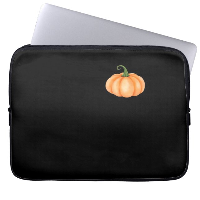 Wasserfarbenkürbis - Herbst- und Halloween-Design  Laptopschutzhülle (Vorderseite)