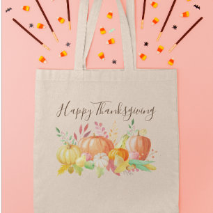 Wasserfarbenkürbis Hübscher Fruchtwürfelfall Tragetasche