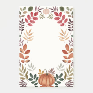 Wasserfarbenkürbis Post-it Klebezettel