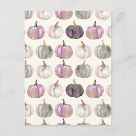 Wasserfarbenkürbis Postkarte