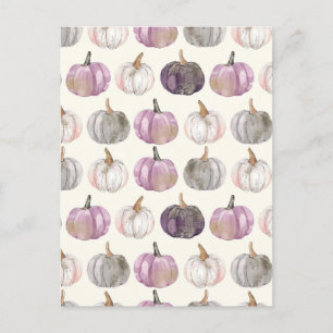 Wasserfarbenkürbis Postkarte