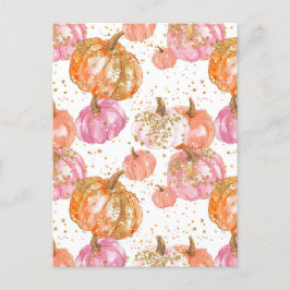 Wasserfarbenkürbis Postkarte