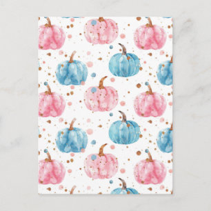 Wasserfarbenkürbis Postkarte