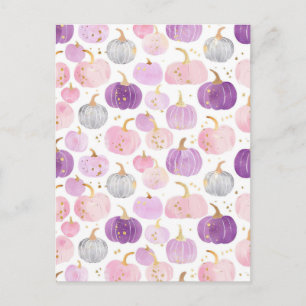 Wasserfarbenkürbis Postkarte