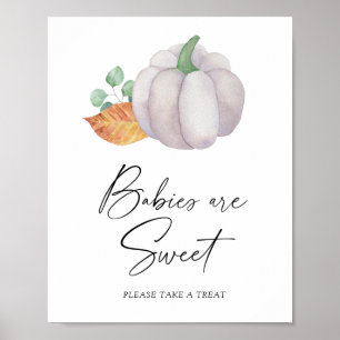 Wasserfarbenkürbis - Säuglinge sind Süßposter Poster