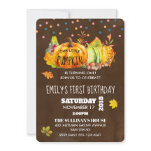 Wasserfarbenkürbis und saisonale Herbstlaube