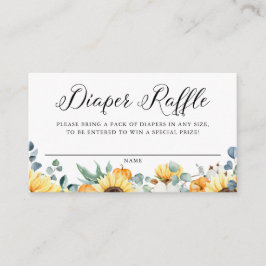 Wasserfarbenkürbis und Sonnenblumenbohrer Begleitkarte