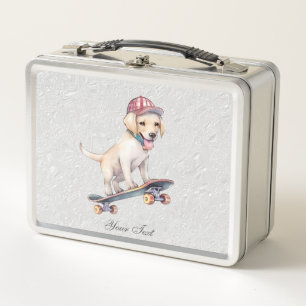 Wasserfarbenlabrador Retriever Metal Lunch Box