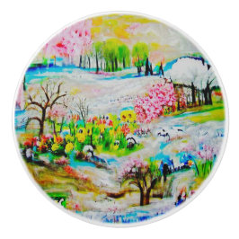 Wasserfarbenlandschaft 2 keramikknauf