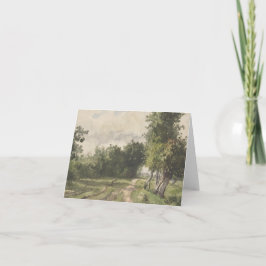 Wasserfarbenlandschaft des Weges - Konstanter Troy