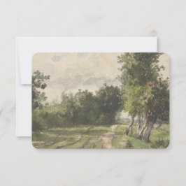 Wasserfarbenlandschaft des Weges - Konstanter Troy Dankeskarte