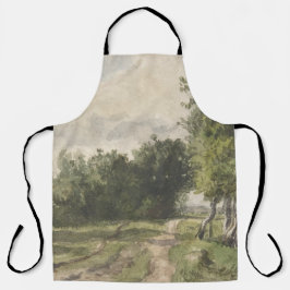 Wasserfarbenlandschaft des Weges - Konstanter Troy Schürze