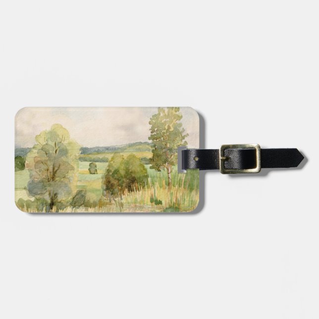 Wasserfarbenlandschaft Gepäckanhänger (Vorderseite horizontal)