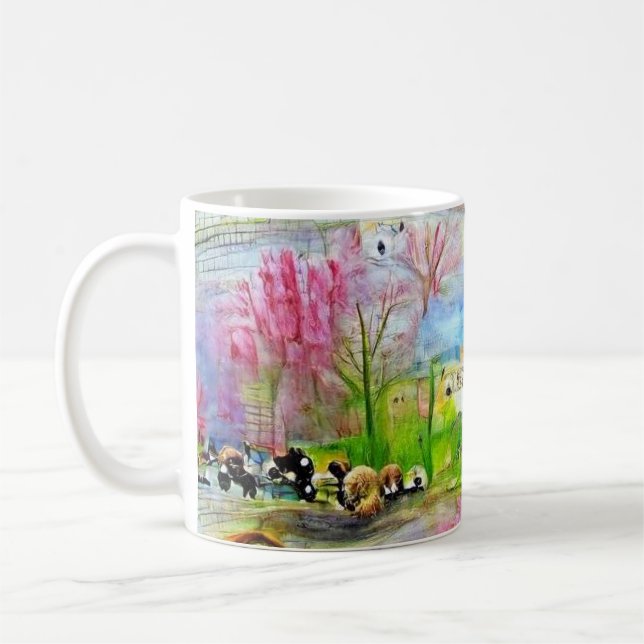 Wasserfarbenlandschaft Kaffeetasse (Links)