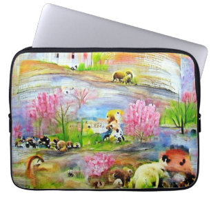 Wasserfarbenlandschaft Laptopschutzhülle