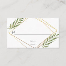 Wasserfarbenleaf Gold Rahmen Geometric Chic Weddin